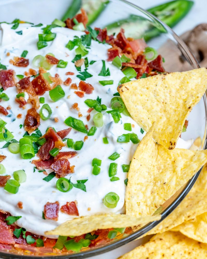 This 5 Layer Bean Dip Will Be the Most Delicious Snack at the Party! Clean Food Crush