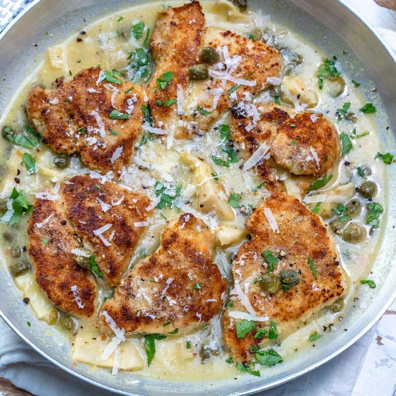 This Artichoke Chicken Piccata Is The Perfect Weekend Dinner Idea Clean Food Crush 3392