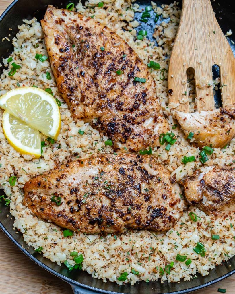 Eat Clean & Lean with this Cajun Chicken and Cauliflower Rice Skillet ...