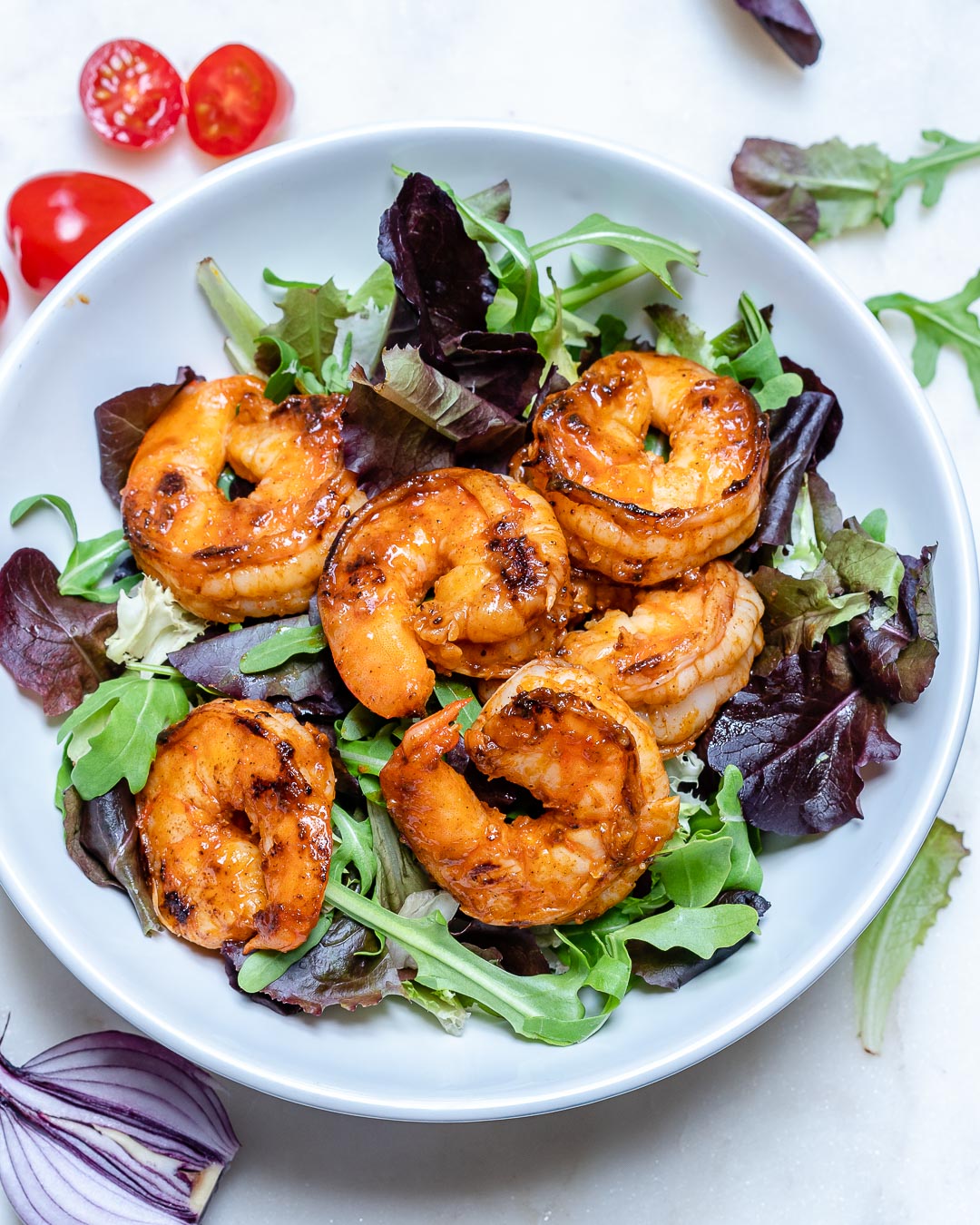 Grilled Shrimp Salad with Chili Lime Dressing - The Defined Dish