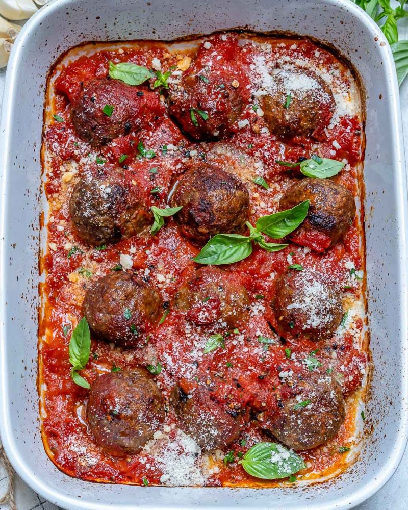 These Italian Baked Meatballs are the PERFECT Weekend Comfort Food ...