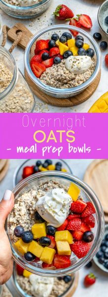 These Overnight Oat Meal Prep Bowls Make Clean Eating Mornings a Breeze ...