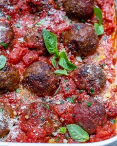 These Italian Baked Meatballs are the PERFECT Weekend Comfort Food ...