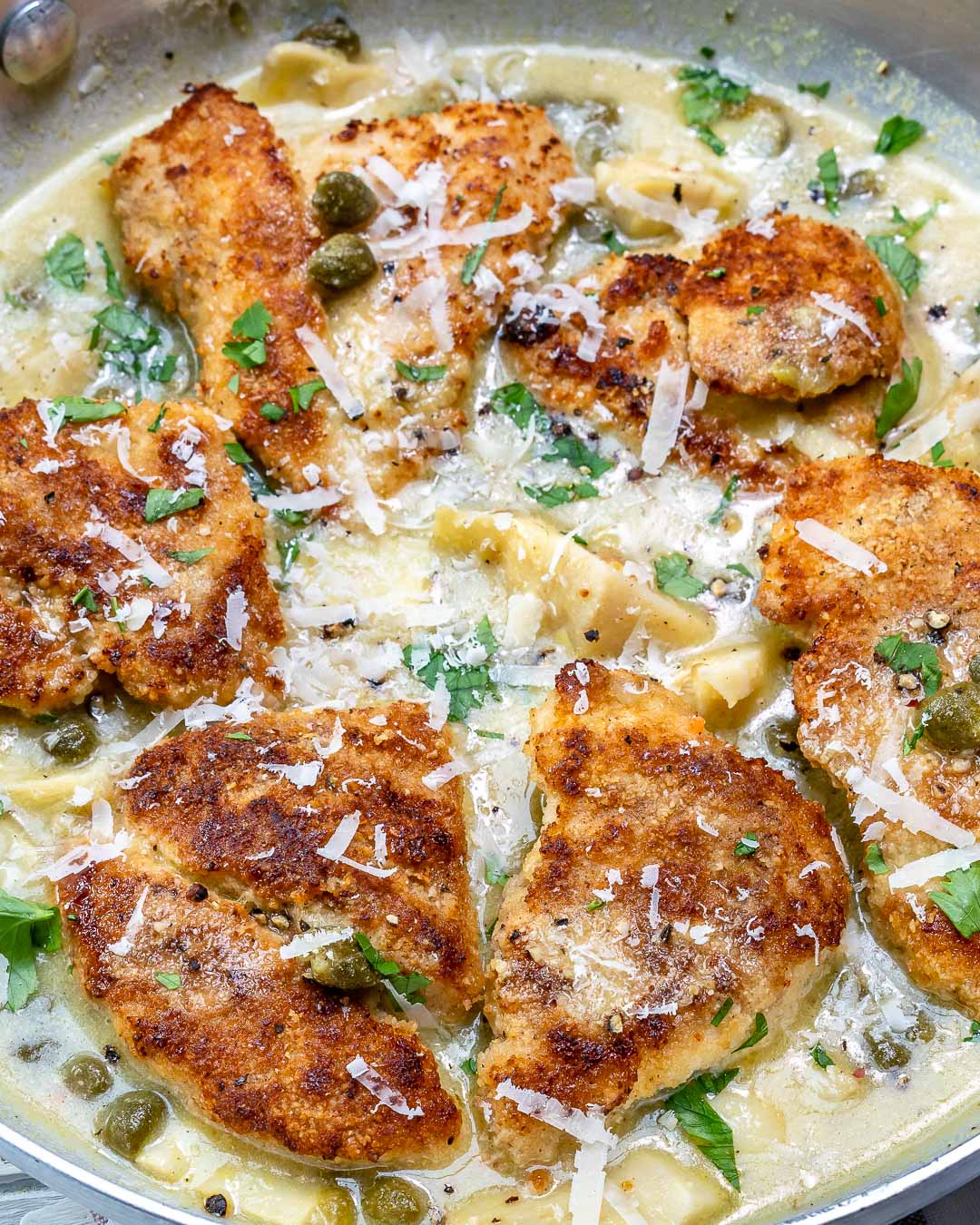 This Artichoke Chicken Piccata is the PERFECT Weekend Dinner Idea