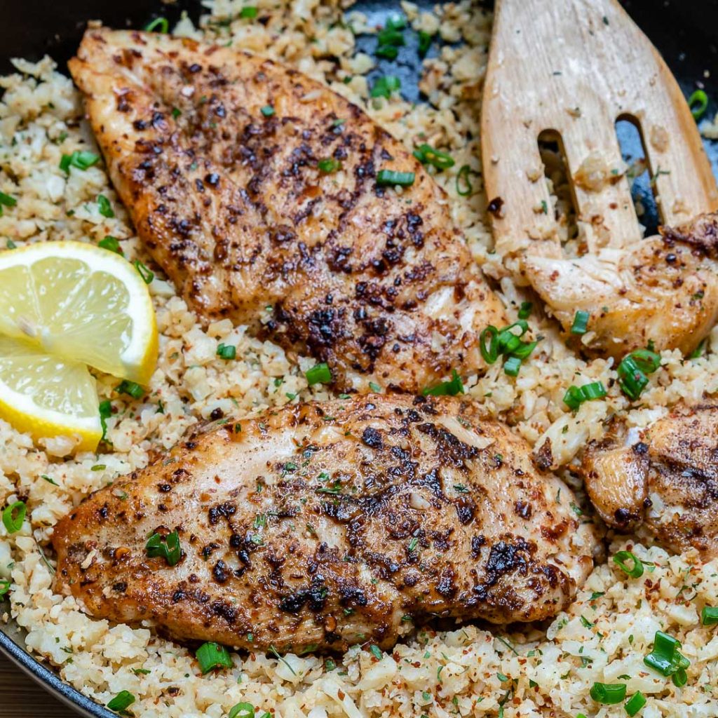 Eat Clean & Lean with this Cajun Chicken and Cauliflower Rice Skillet ...