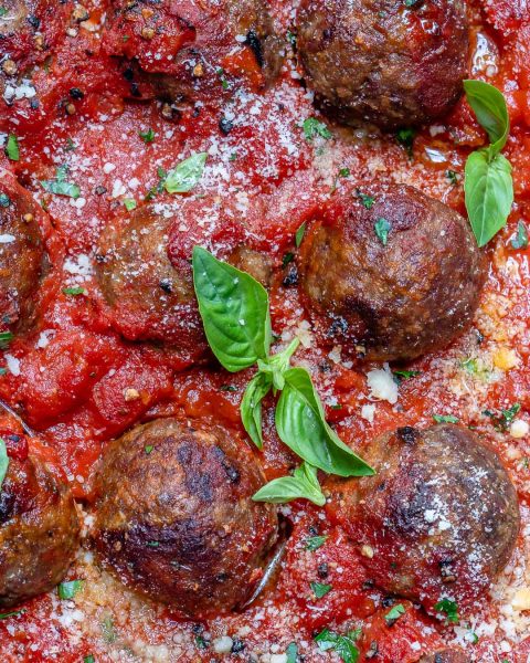 These Italian Baked Meatballs are the PERFECT Weekend Comfort Food ...