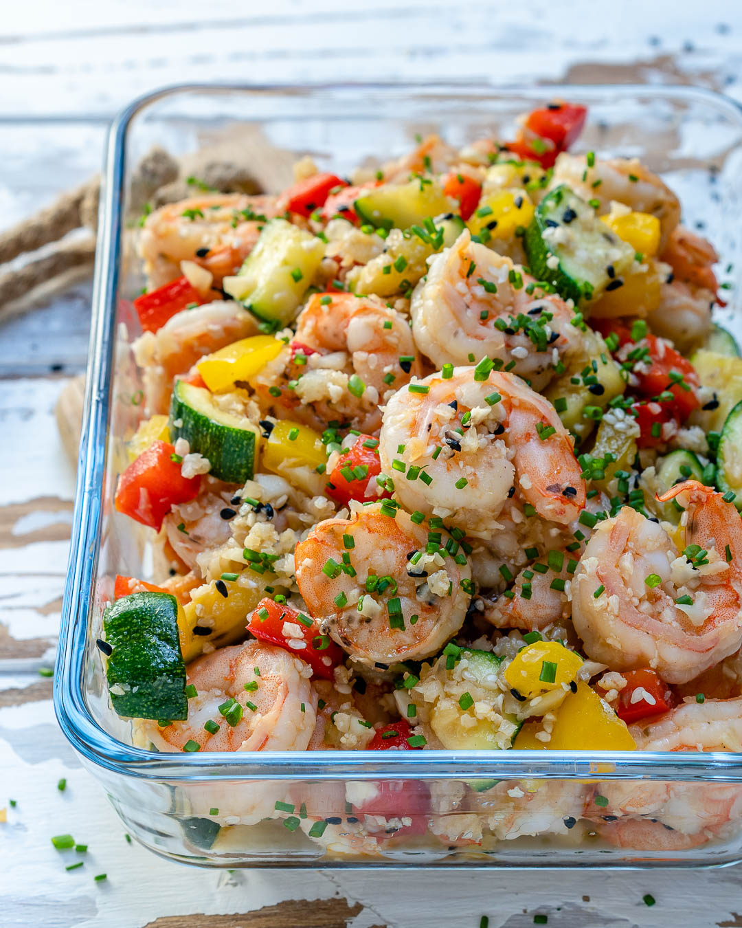 Clean Eating Shrimp Cauliflower Fried Rice for Meal Prep ...