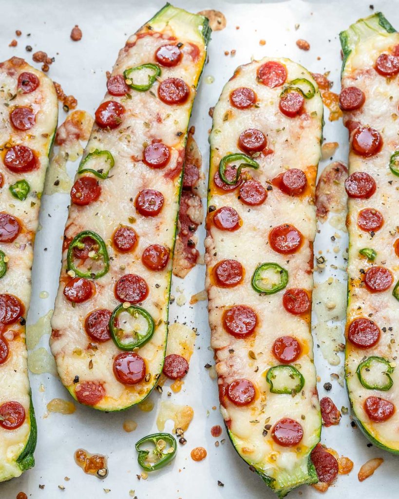 Get Ready for FUN with these Spicy Zucchini Pizza Boats! | Clean Food Crush