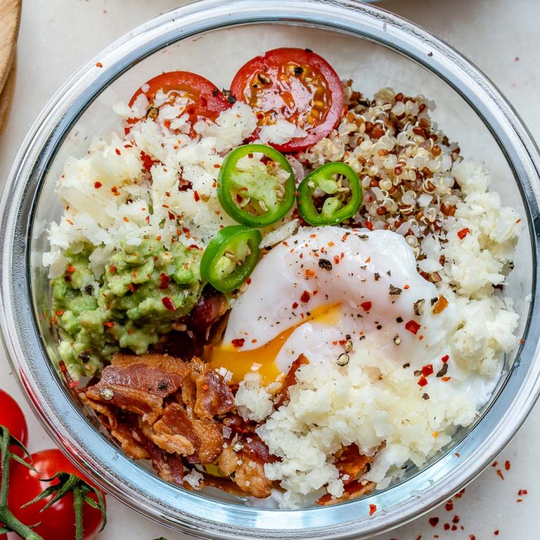 Loaded Quinoa Poached Egg Breakfast Bowls! Clean Food Crush