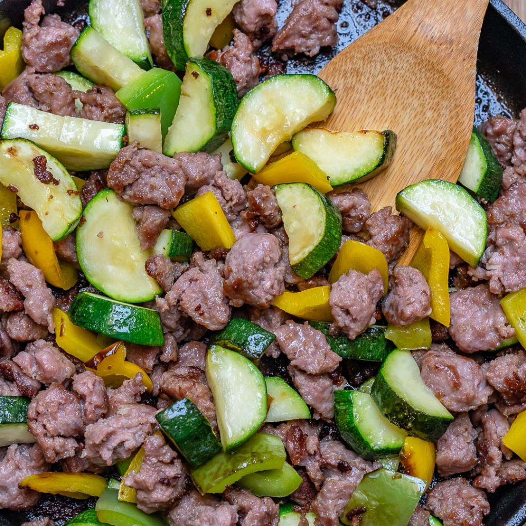 Nourish Yourself with this Quick & Easy Zucchini Beef Skillet! Clean