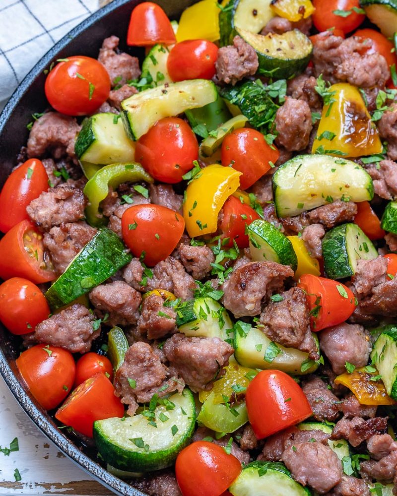 Nourish Yourself with this Quick & Easy Zucchini Beef Skillet! Clean