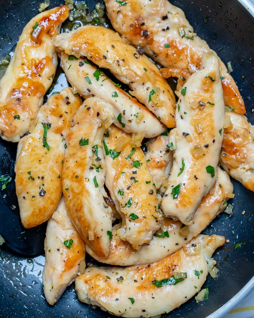 Honey Garlic Butter Chicken Tenders for Clean Eating Meal Prep! | Clean