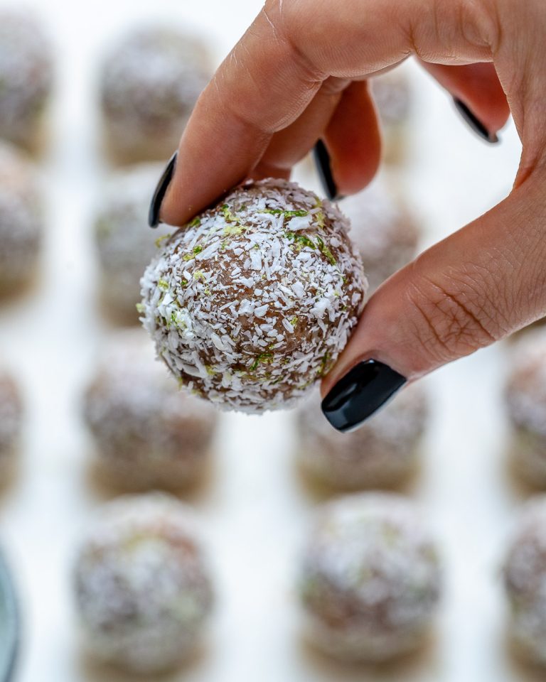 Clean Treats Coconut Lime Pie Protein Balls! Clean Food Crush