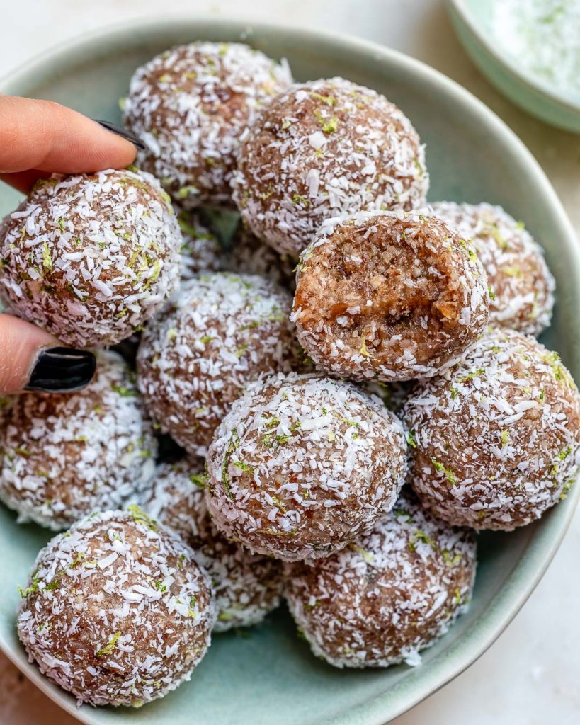 Clean Treats Coconut Lime Pie Protein Balls! Clean Food Crush