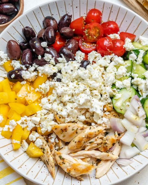 Grilled Chicken Greek Salad for Summertime Clean Eats! | Clean Food Crush