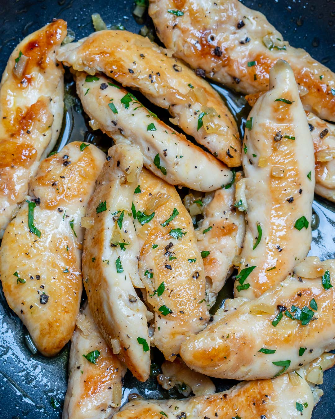 Honey Garlic Butter Chicken Tenders for Clean Eating Meal Prep!