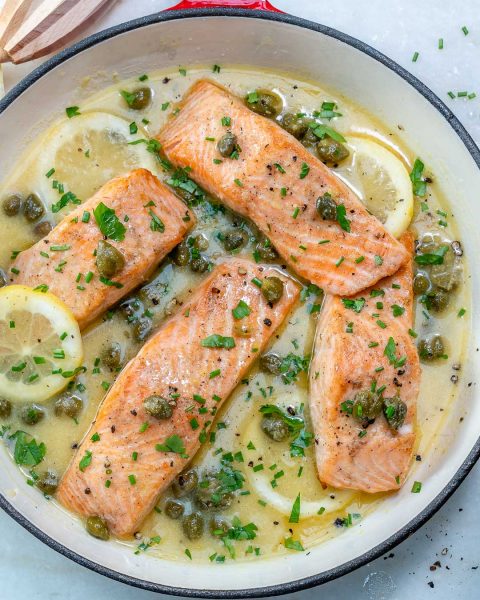 Simple Salmon Piccata for an Impressively FAST Dinner Idea! | Clean ...