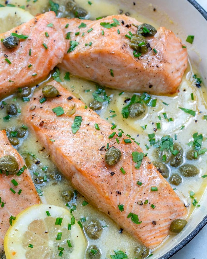 Simple Salmon Piccata for an Impressively FAST Dinner Idea! | Clean ...