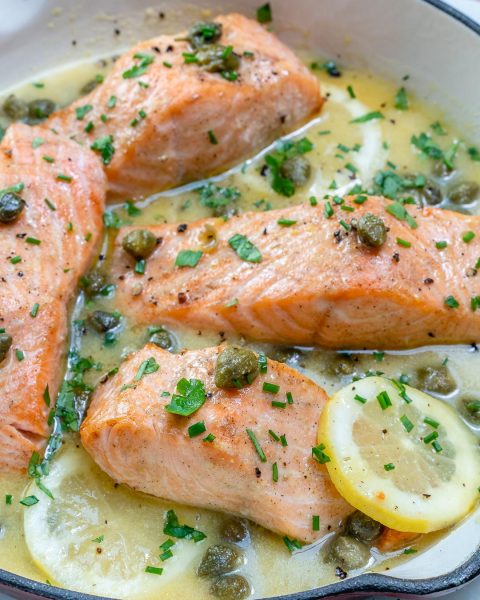 Simple Salmon Piccata for an Impressively FAST Dinner Idea! | Clean ...
