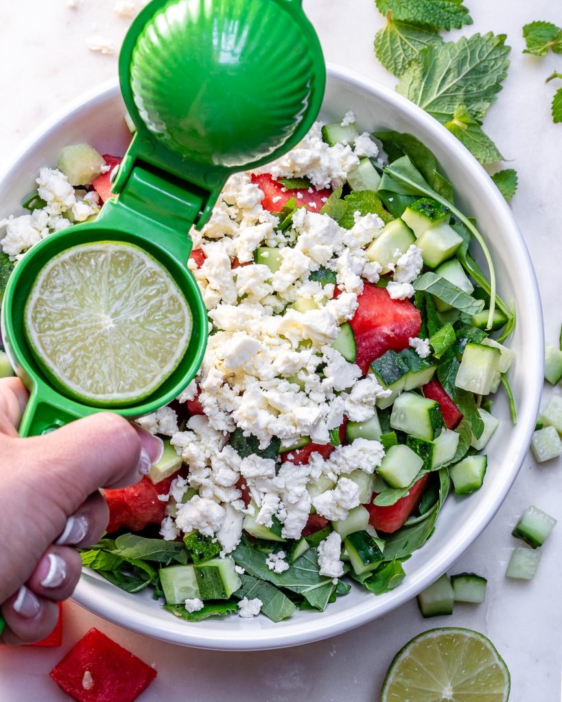 Eat Clean and Hydrate with this Watermelon + Feta Salad | Clean Food Crush