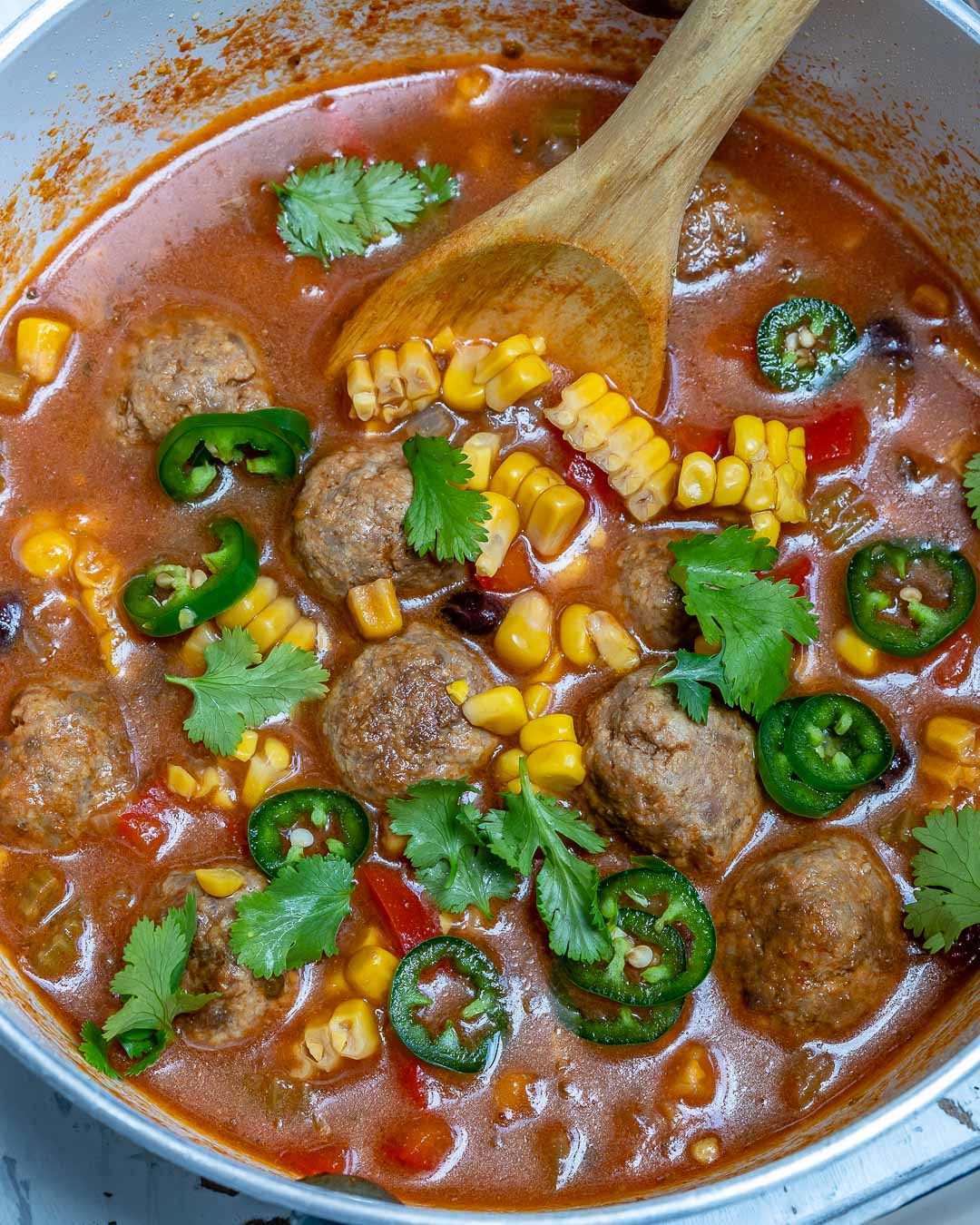 Mexican-Style Meatball Soup for Healthy Comfort Food! | Clean Food Crush