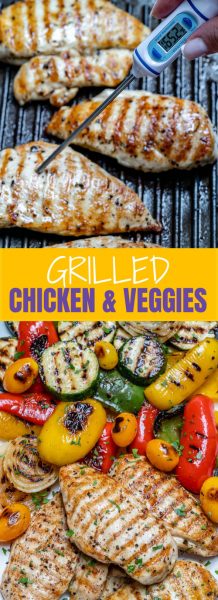 Grilled Garlic Chicken + Summer Veggies for a Beautiful Meal! | Clean ...