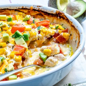 Creamy Green Chile Loaded Chicken Bake for Clean Eating Comfort Food ...