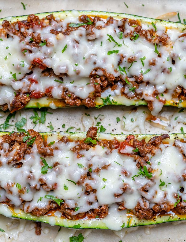These Lasagna Stuffed Zucchini Boats are a Delicious Weight Loss Recipe