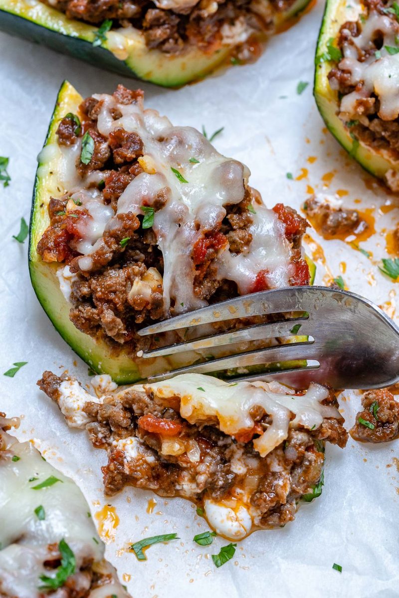 These Lasagna Stuffed Zucchini Boats are a Delicious Weight Loss Recipe ...