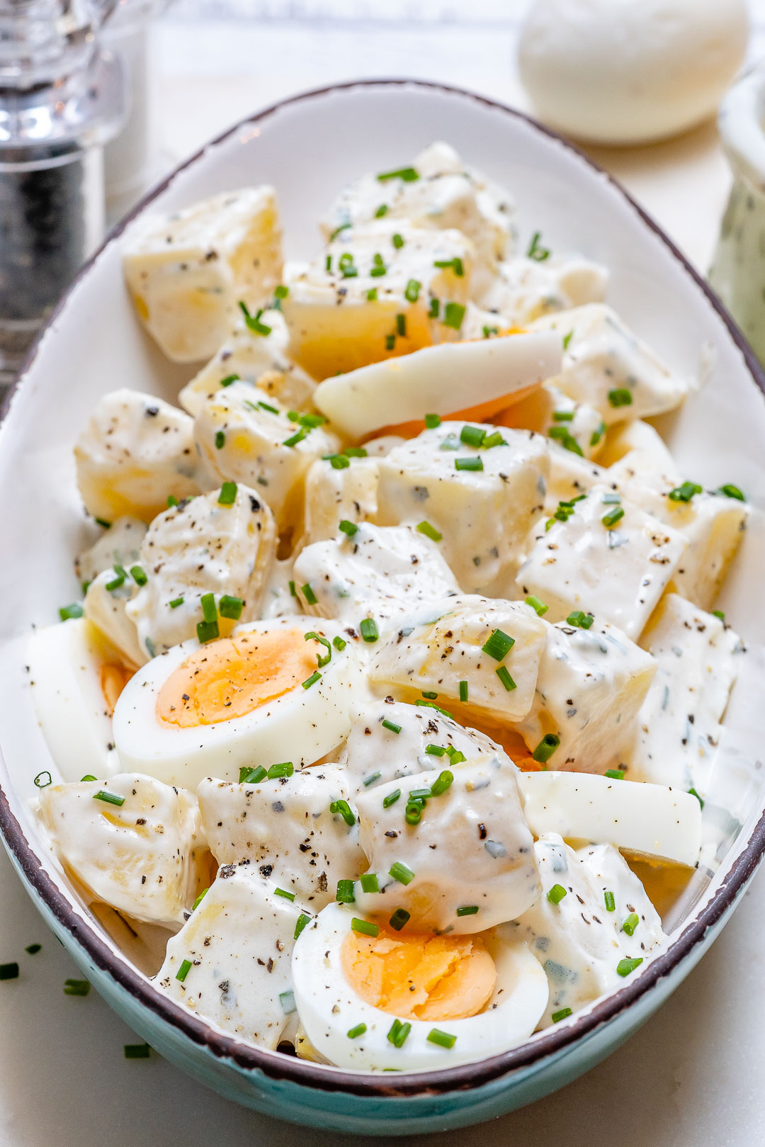 Clean Eating Ranch Potato Salad for Sunny Days!