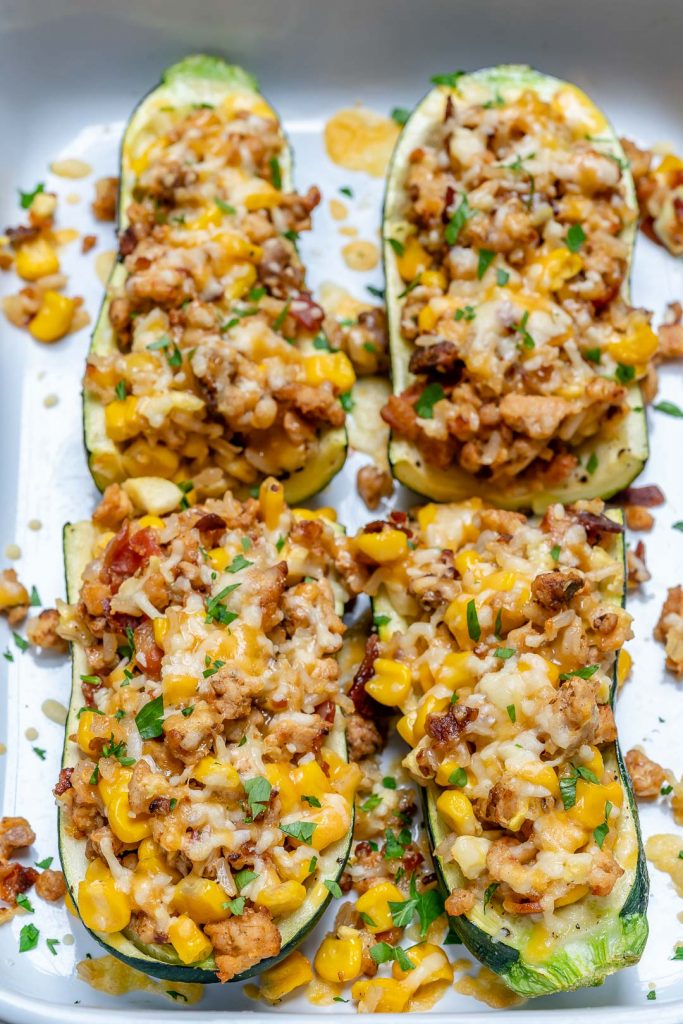 Everyone Will LOVE These Burrito Stuffed Zucchini Boats! Clean Food Crush