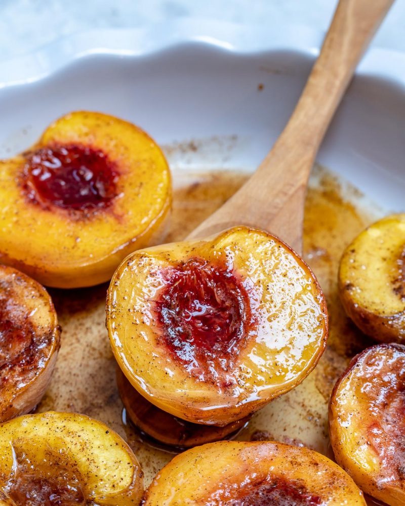 These Honey Roasted Peaches are a Sensational Clean Eating Dessert ...