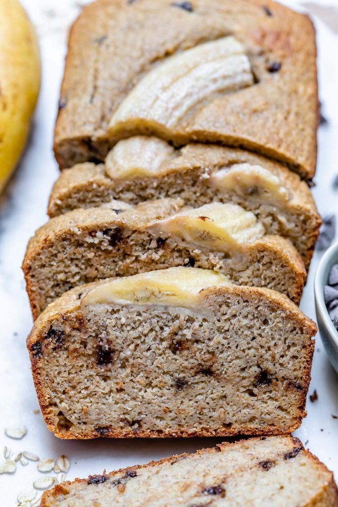 Clean Eating Chocolate Chip Blender Banana Bread! Clean Food Crush