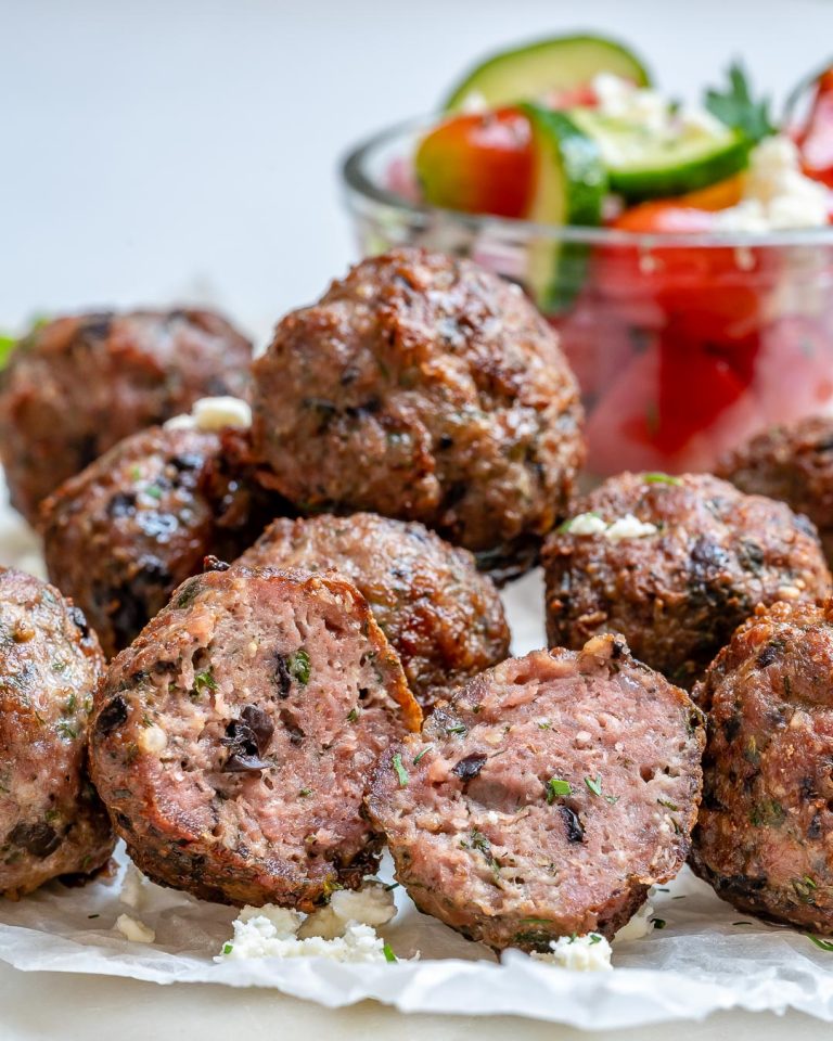 Mediterranean Grassfed Beef Meatballs for Yummy Clean Eats! Clean