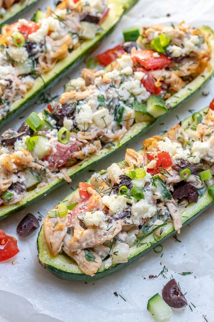 These Greek Chicken Zucchini Boats are Bursting with Epic Flavor ...