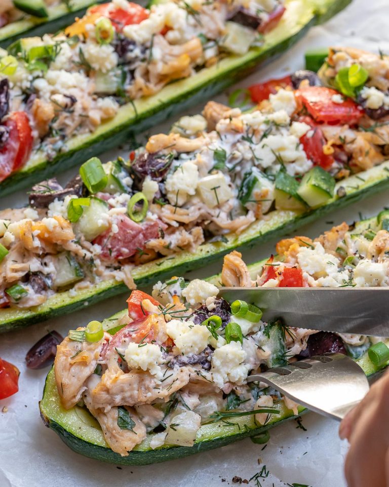 These Greek Chicken Zucchini Boats are Bursting with Epic Flavor