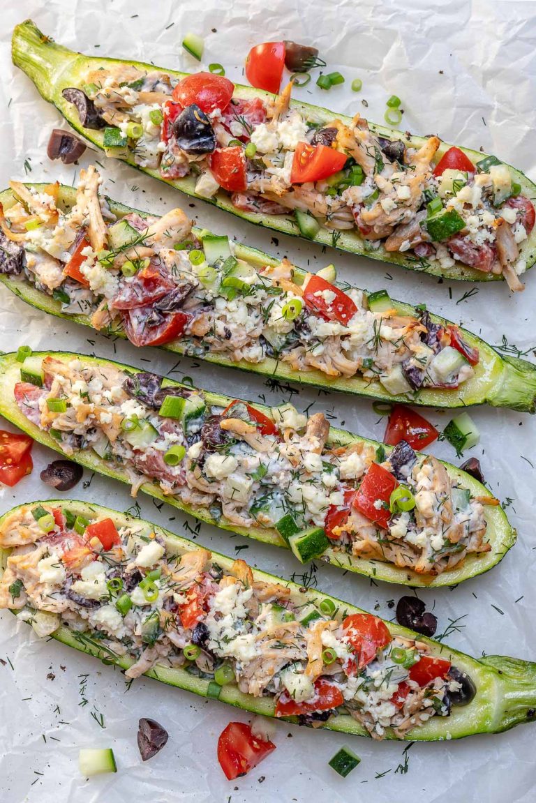 These Greek Chicken Zucchini Boats are Bursting with Epic Flavor ...