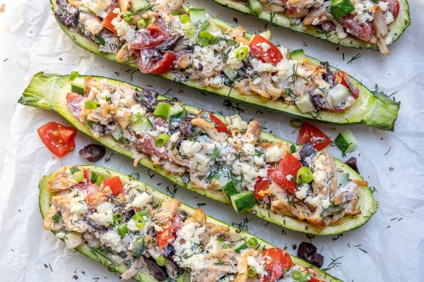 These Greek Chicken Zucchini Boats are Bursting with Epic Flavor ...