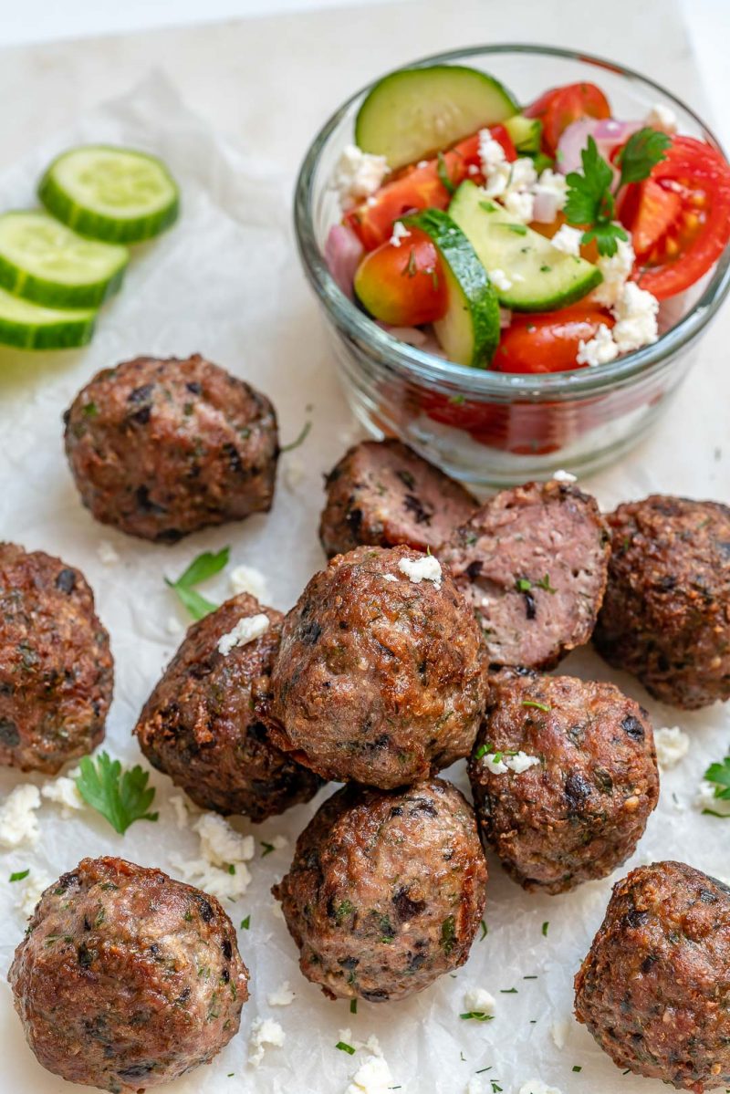 Mediterranean Grassfed Beef Meatballs for Yummy Clean Eats! | Clean ...