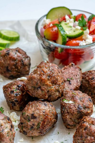 Mediterranean Grassfed Beef Meatballs for Yummy Clean Eats! | Clean ...