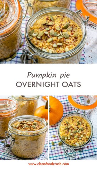 Pumpkin Pie Overnight Oats to Spice Up Your Life! | Clean Food Crush