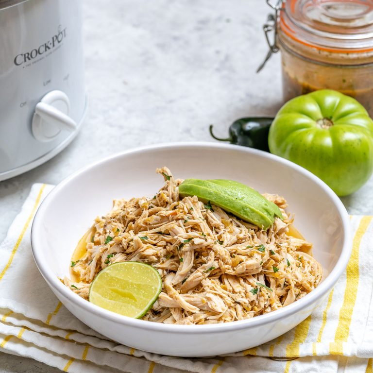 Crockpot OR Instant Pot Green Salsa Verde Chicken for Clean Eating in a ...