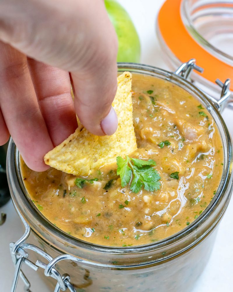 Super Easy & Versatile Roasted Green Tomato Salsa Verde! Clean Food Crush
