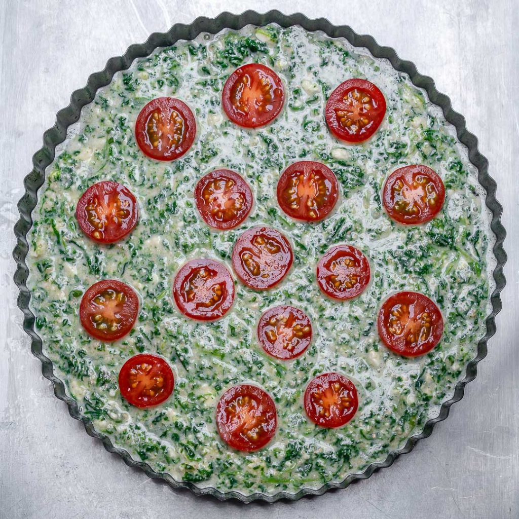 This Spinach Mushroom Crustless Quiche is Perfection! | Clean Food Crush