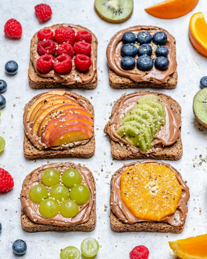 Chocolate Cream Cheese Ezekiel Toast for a Clean Eating Treat! Clean