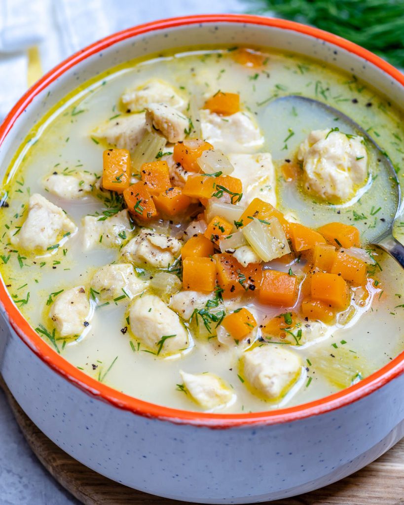 Greek Chicken Soup for a BudgetFriendly Clean Eating Dinner Idea