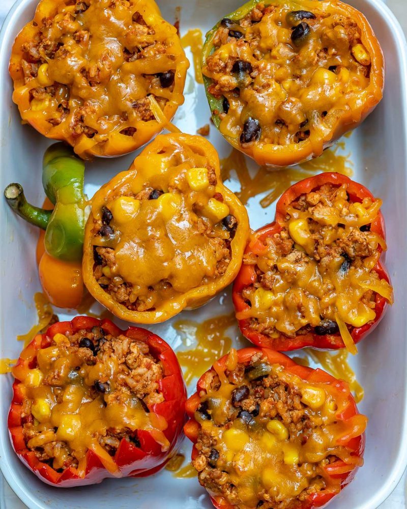 These Halloween Stuffed Peppers are the Cutest! | Clean Food Crush