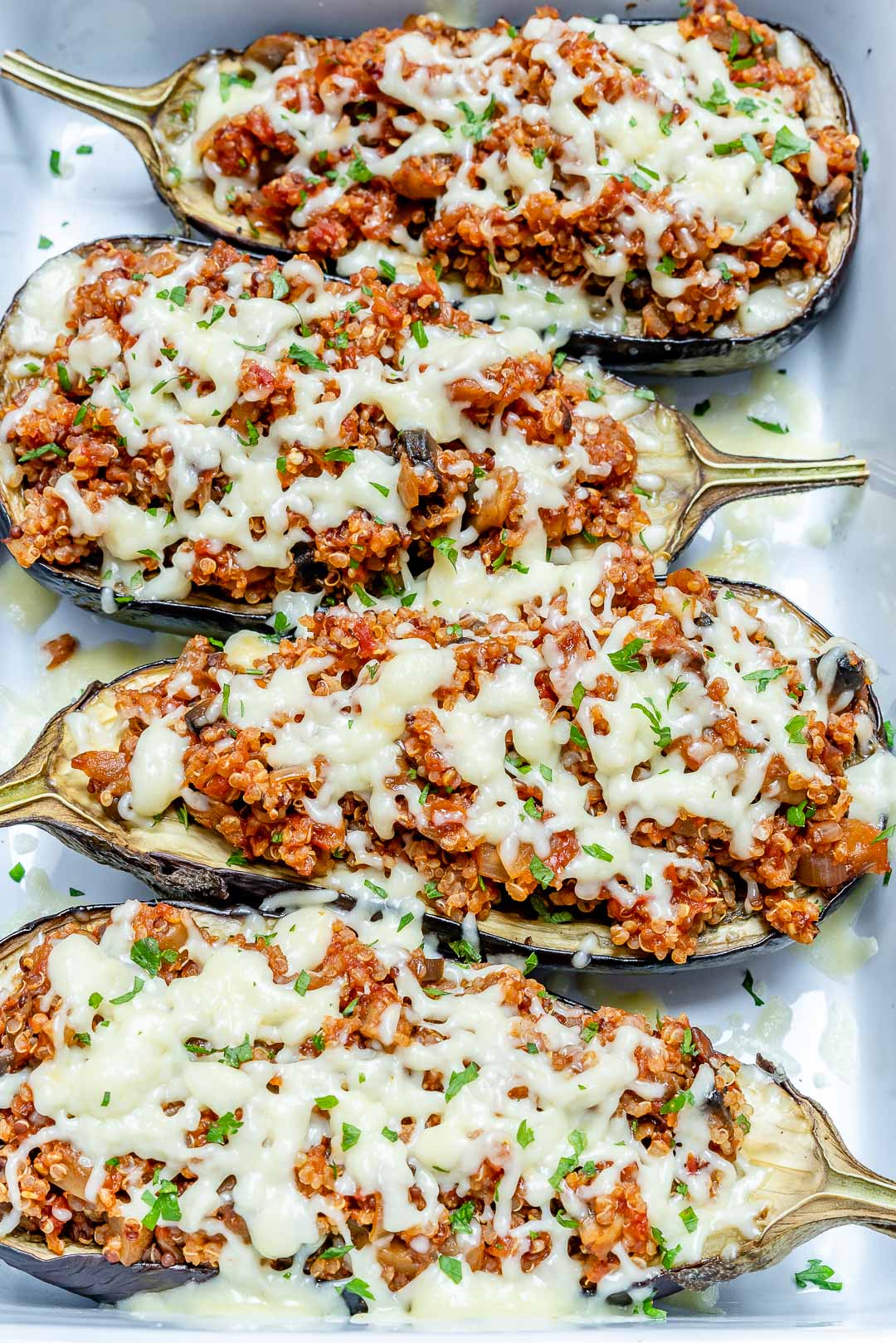 Quinoa Stuffed Eggplant Boats for a Creative & Healthy Meal Idea!