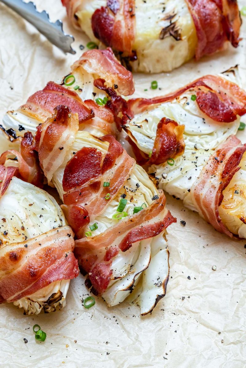 This Bacon Wrapped Cabbage is a Creative Side Dish Idea Clean Food Crush