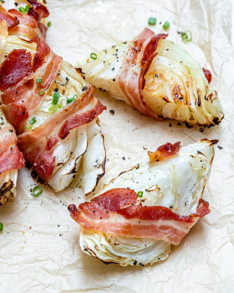 This Bacon Wrapped Cabbage is a Creative Side Dish Idea Clean Food Crush